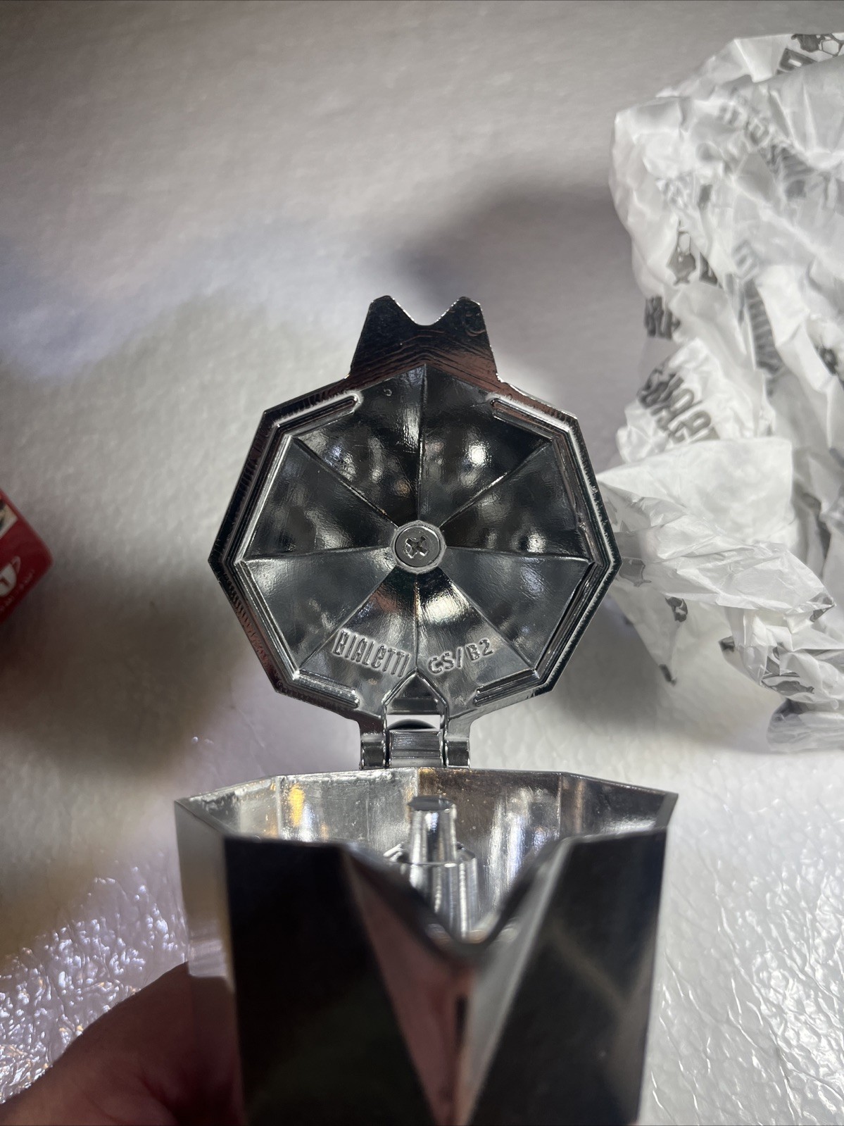 Bialetti Moka Express 1 Cup / 2Oz. 60ml Iconic Stovetop Espresso Maker - Silver