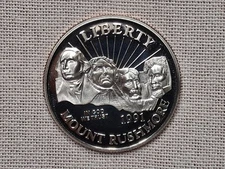 1991 US Mint Proof Mount Rushmore Commerative Half Dollar