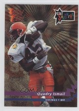 1993 Wild Card Stat Smashers Gold Qadry Ismail Quadry #CSS-112 Rookie RC 0a7. rookie card picture