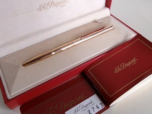 S.T. Dupont Classique Ballpoint Pen Gold Plated