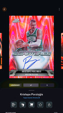 DIGITAL Topps NBA Coleccionar LEGENDARIO Porzingis Naranja Singularidad Galáctica Sig