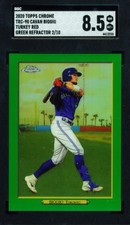 2020 Topps Turkey Red Chrome Green Refractor CAVAN BIGGIO Jays # 2/10  SGC 8.5