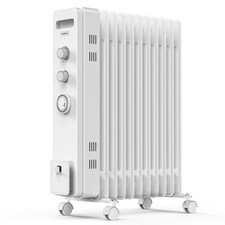 VonHaus Oil Filled Radiator 11 Fin, Oil Heater Portable Electric Free Standing