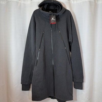 NWT NIKE AIR JORDAN FLEECE PARKA JACKET MENS SZ XL RARE BASKETBALL OG NBA HOODIE