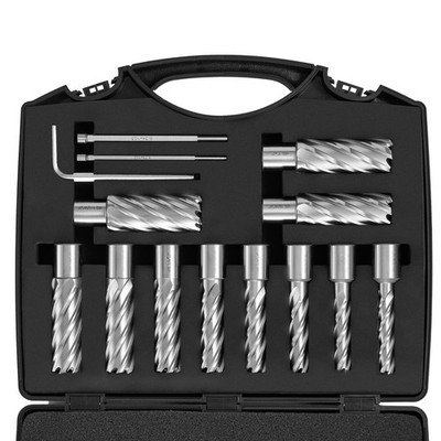 13PCS Annular Cutter Set HSS Magnetic Drill Bits Weldon Shank 2'' Depth