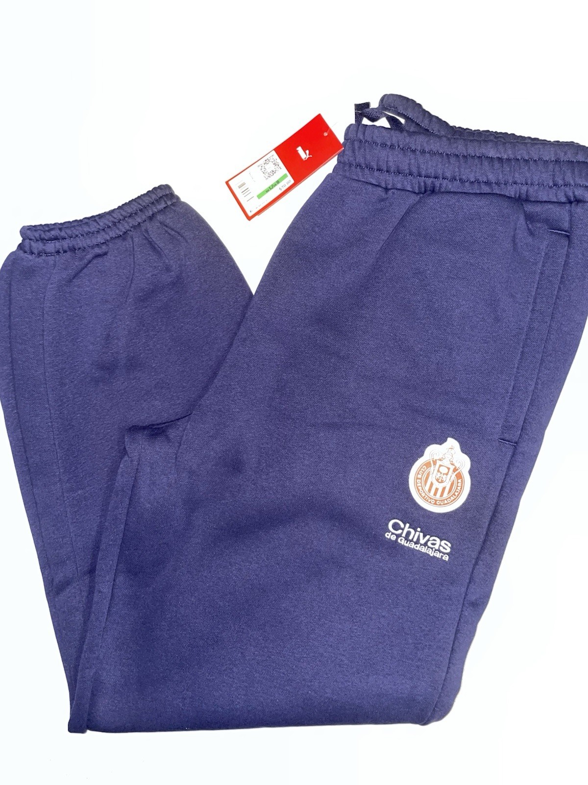 Puma: Soccer Men’s Guadalajara Chivas Blue Sweatpants/Joggers (Large)