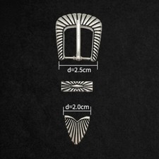 Retro Alloy Pin Buckle for Men Women Leather Belt Replacement Snap On 25mm