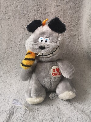 Garfield Plüsch Hund fressende Katze Stofftier I Herz Katzen. Versandkostenfrei