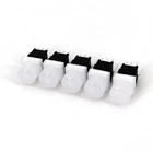 5Pcs TS6 10mm Round Top 8Pin with LED DPDT PCB Mini Push Button Tact Switch
