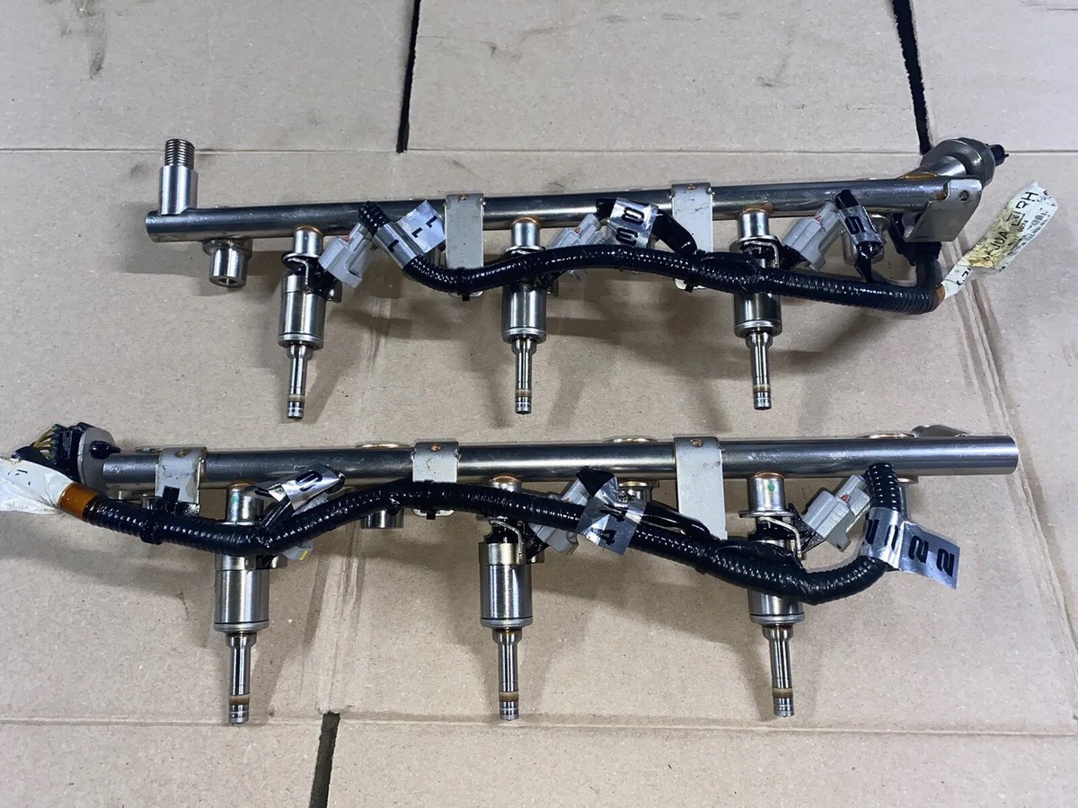17-20 Nissan Pathfinder VQ35DD 3.5L 6CYL Fuel Rail with Injectors