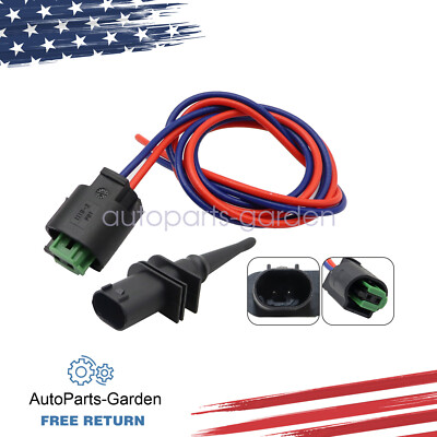 AUTOKAY Outer Ambient Air Temperature Sensor Plug Pigtail for Audi VW