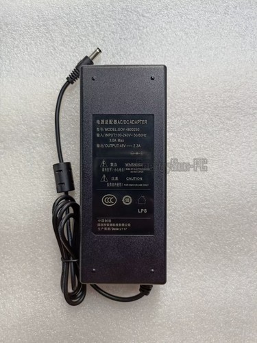 GENUINO SOJA 48V 2.3A Transformador SOY-4800230 Enchufe de Fuente de Alimentación 5.5 * 2.1MM - Imagen 4 de 5