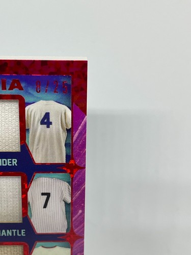 2022 Leaf In The Game Used Team Utopia /25 Mantle, Dimaggio, Snider, Williams - Picture 3 of 11