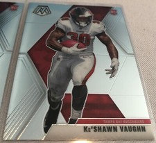 2020 Panini Mosaic Football Ke'shawn Vaughn Tampa Bay Buccaneers Rookie #228