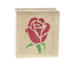Inkadinkado Stencil Rose Garden Flower Wooden Rubber Stamp