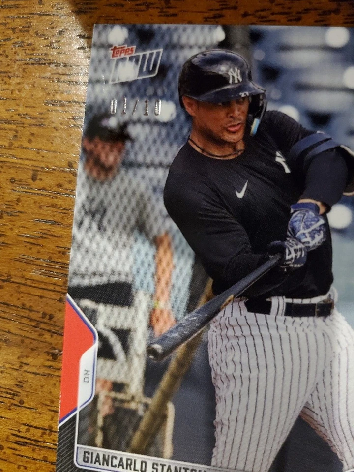 2022 Topps Now #OD-34 Giancarlo Stanton New York Yankees /10 Red Insert Parallel - Image 4 of 4