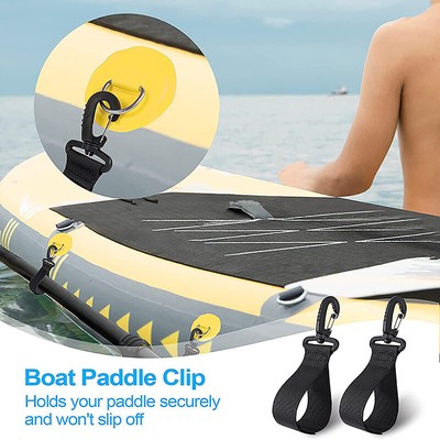 2Pcs Double Pack Kayak Paddle Magic Buckle Strap Clip For Sup Paddle Board