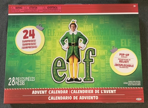 Jakks Elf Holiday Advent Calendar 24 Days of Fun Collectible Surprises New - Picture 1 of 2
