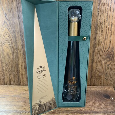 Don Julio Ultima Reserva Tequila Batch 001 EMPTY BOTTLE and BOX
