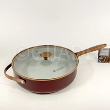 Masterclass Stainless Steel Copper Ceramic Coating Non-stick Saute Pan  11" New