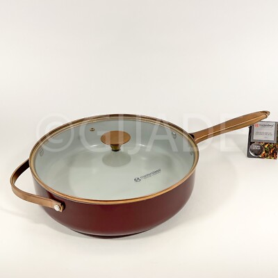 Masterclass Stainless Steel Copper Ceramic Coating Non-stick Saute Pan  11'' New