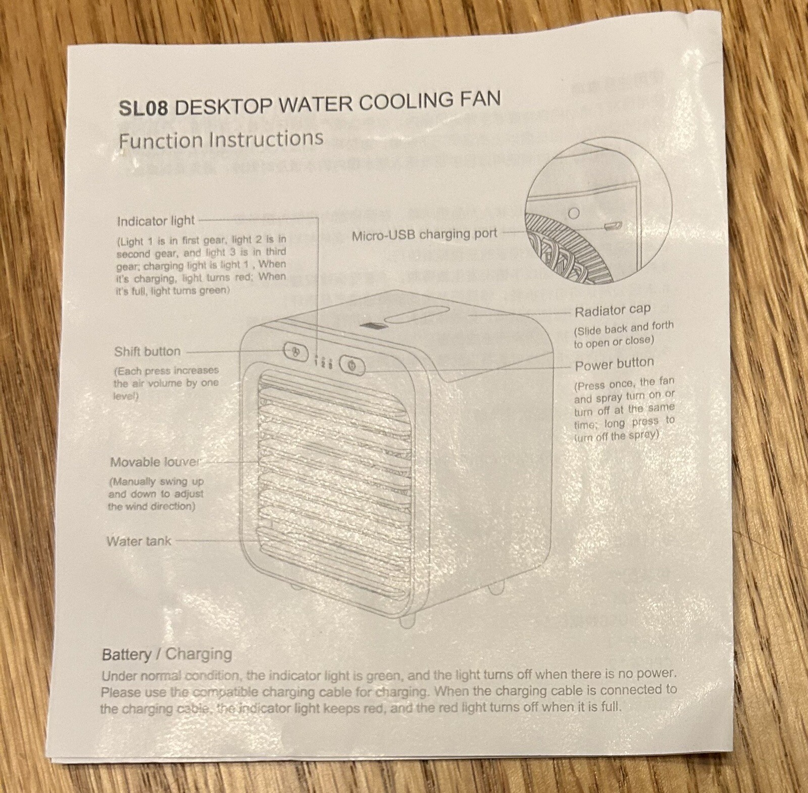 Desktop Water Cooling Fan eBay