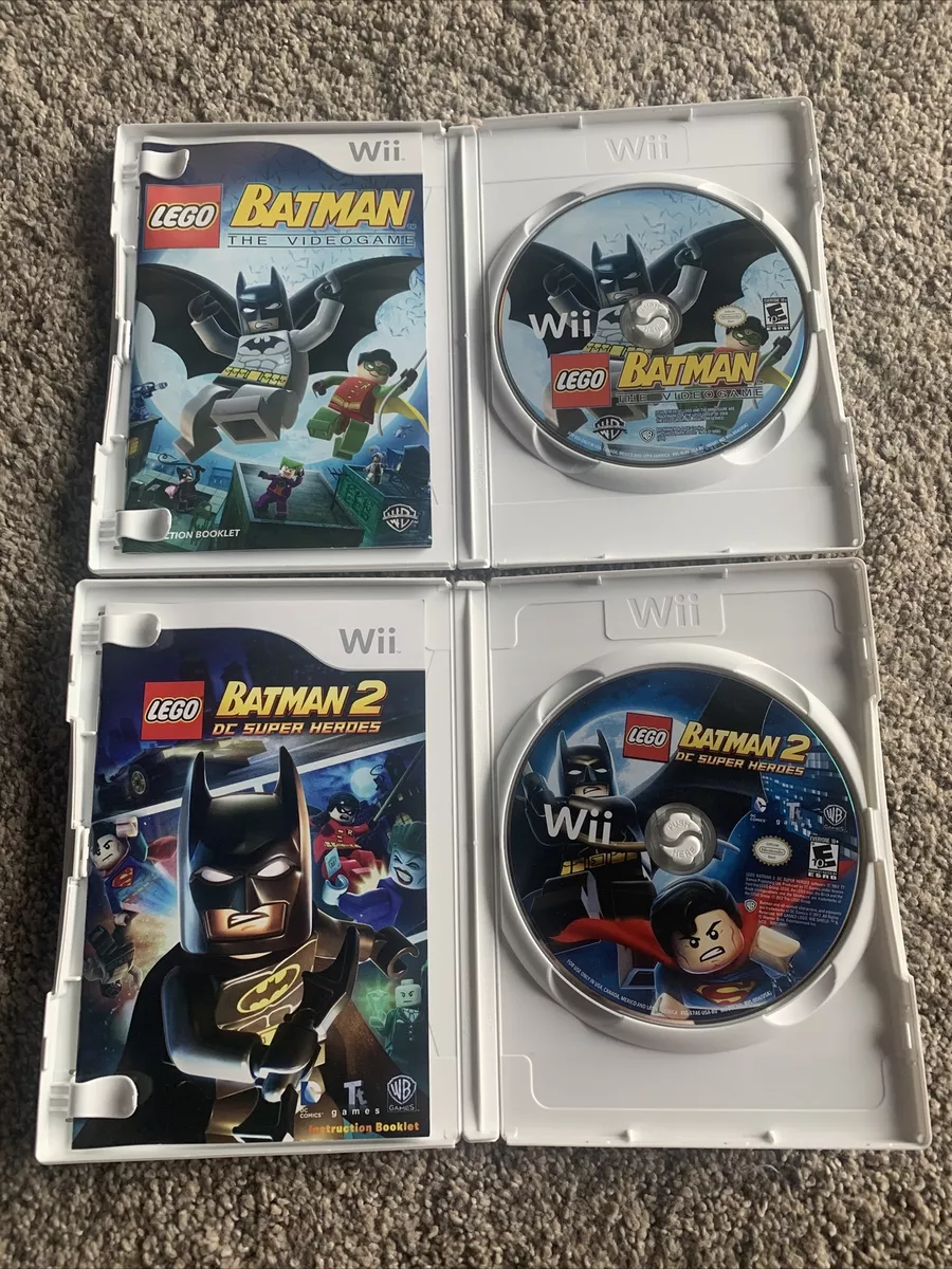 Wii LEGO Batman The Videogame + DVD Silver Shield Combo Pack NO MANUAL  883929020720