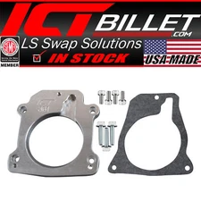 ICT Billet Gen V - LT Billet Throttle Body Adapter / 4 Bolt Intake to 3 Bolt DBC