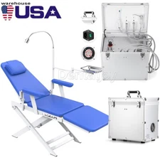 Portable Mobile Dental Delivery Unit Syringe Suction Air Compressor 4H /Chair