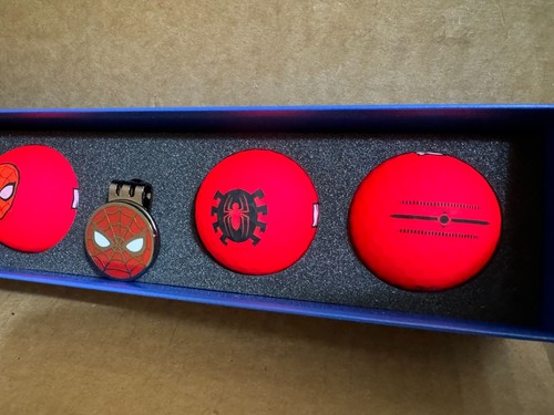 Volvik x Marvel Golf Balls with Hat Clip & Ball Marker Pack - SPIDERMAN 3.0 - Picture 9 of 9