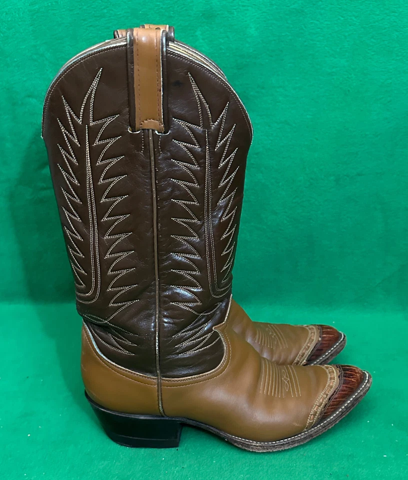 Botas vaqueras occidentales vintage Tony Lama para mujer talla 8. Foto 4 de 4
