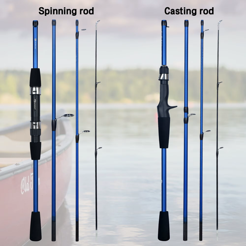 Caña Pesca Baitcasting Spinning Travel Carbono, Mini Pole, Señuelo Ultraligero - Photo 6/16