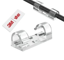 40pcs Strong Adhesive Cable Clips Cord Organizer Cable Management Finisher Wire