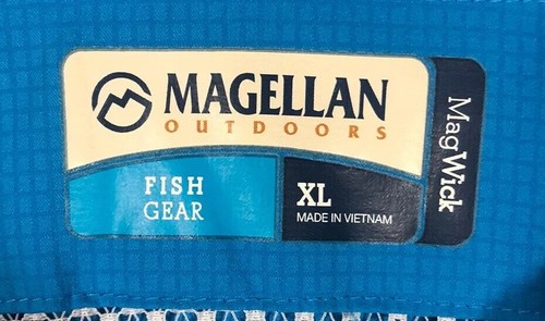 Magellan Outdoors Men's Fishing Shirt Polyester Blend Button-Front XL - Picture 4 of 4