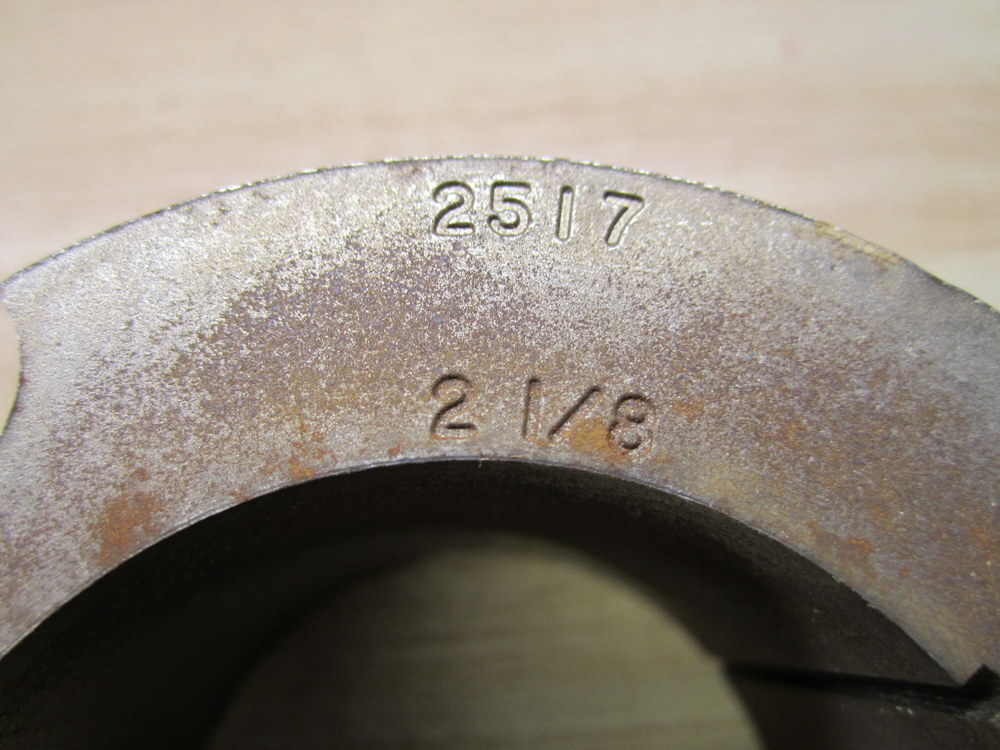 Dodge 117096 2517 X 2-1/8 KW Taper Lock Bushing Missing 1 Bolt