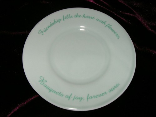 2001 Precious Moments "Friendship Fills the Heart..." Teacup & Saucer Set 852899 - Picture 7 of 11