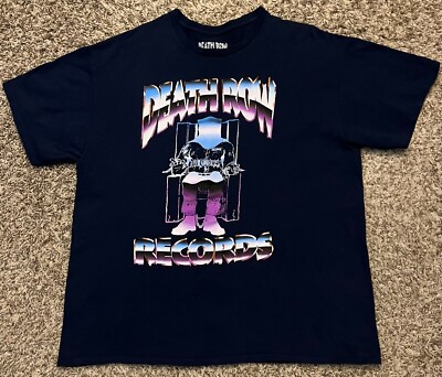 Death Row T Shirt トップス XL DEATH ROW RECORDS GARMENT DYED Adult