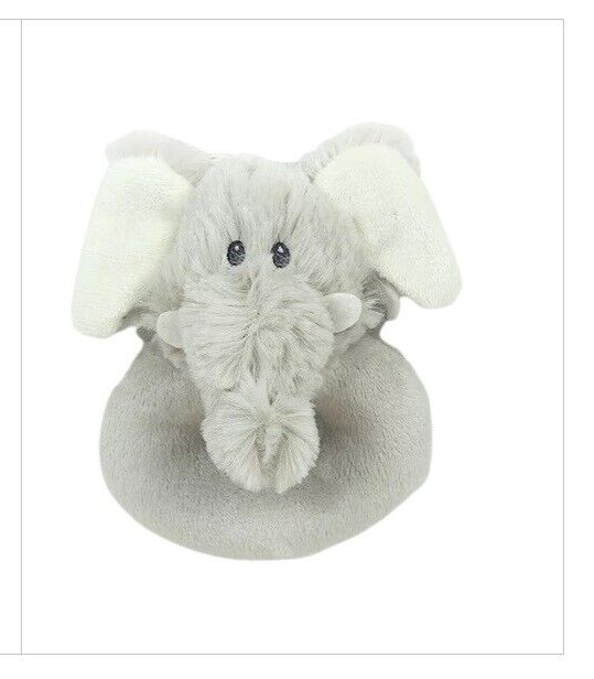 Jomanda Elephant Grey Round Rattle Set Newborn Baby 0m 6m Nursery Child Gift Fun