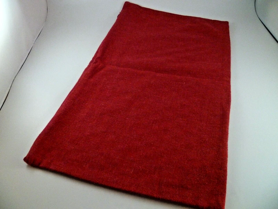 4件装西ELM枕套红色刺绣圆点拉链闭合12X21棉 — 第 3/4 张图片