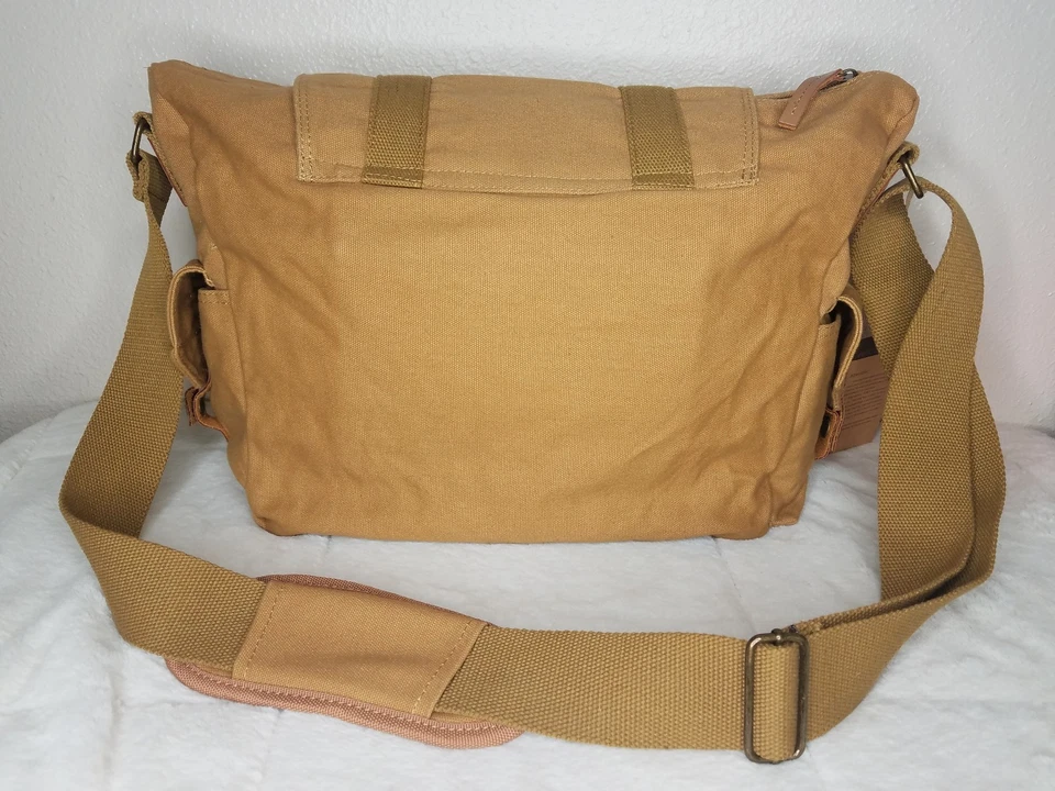 Bestek Messenger Bag Khaki Canvas Camera Bag New with Tag - Image 3 of 3
