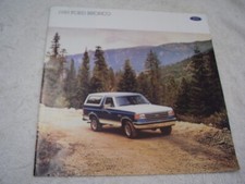 1989 Ford Bronco Brochure Original Free Postage 1989 Ford Bronco Brochure Original Free Postage