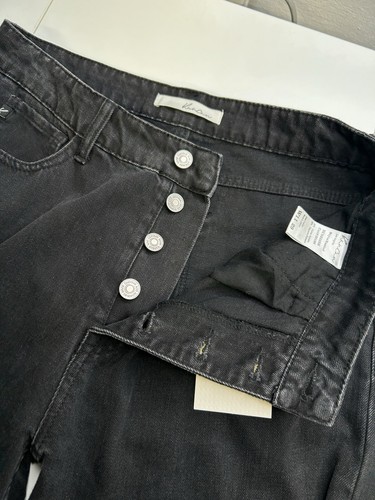 KanCan NWT Button-Fly Cropped Jeans Size 29 Wide Leg Stitched Cuffs NEW Denim - Picture 6 of 15