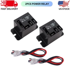 2PCS Power Relay AC120V Coil 20A SPDT(1NO 1NC) 120 VAC with Flange Mounting and