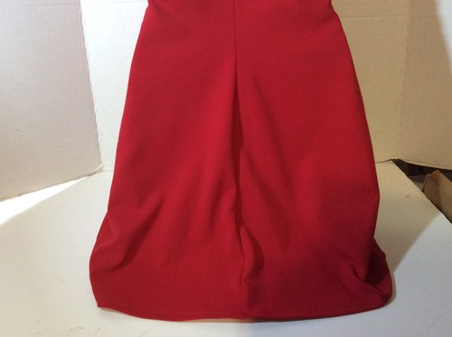 BCX Juniors' Size XS, Red Scalloped Scuba Crepe Dress GOOD CONDITION - Picture 9 of 9