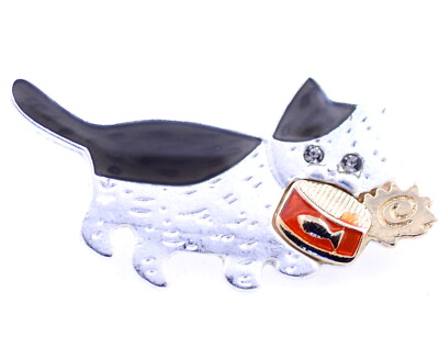 Super schöne Katzenbrosche Hut Tasche Pin, Multiple Choice