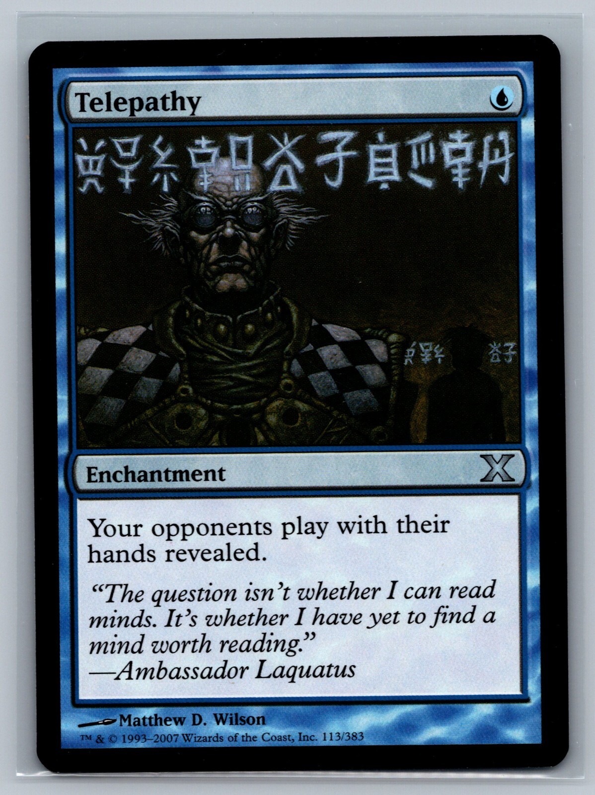 Magic The Gathering 10th Edition Telepathy #113/383 MTG TCG CCG Tenth
