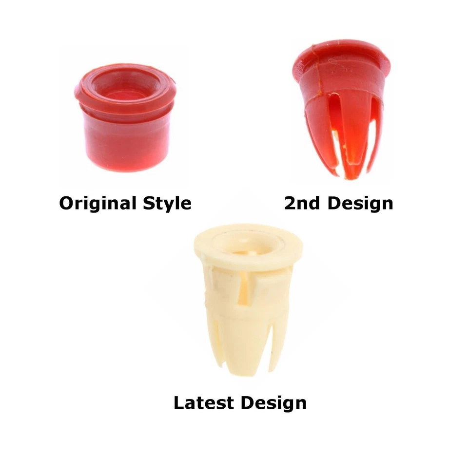 72 X Clip de moldura de carrocería de puerta rojo largo alemán OEM Mercedes 001 988 20 81 Foto 2 de 3