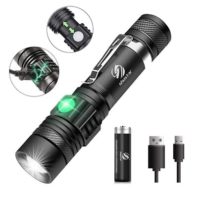 BRANDED High Powered 350000000Lumens LED Rechargeable Flashlight Torch Lamp Super Bright