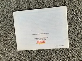 Thundercade ORIGINAL NES Nintendo Instruction Manual BOOK Only 