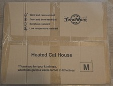 TENDWARE Outdoor Cat House Heated Cat House for Outside with Elevated Base